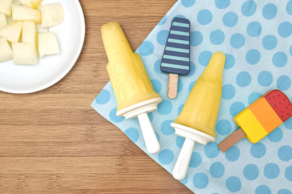 Receta de polos de melón para niños y bebés