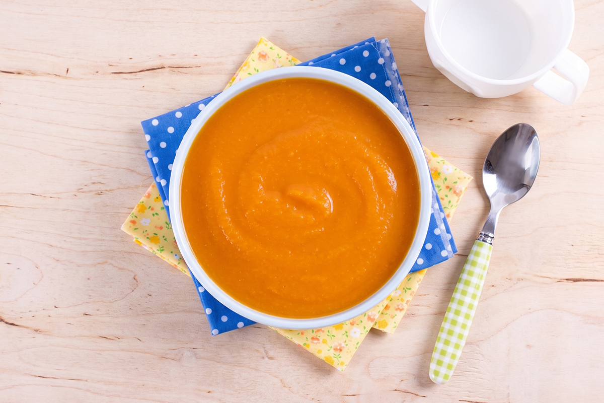 Receta de puré de calabaza y patata para bebés