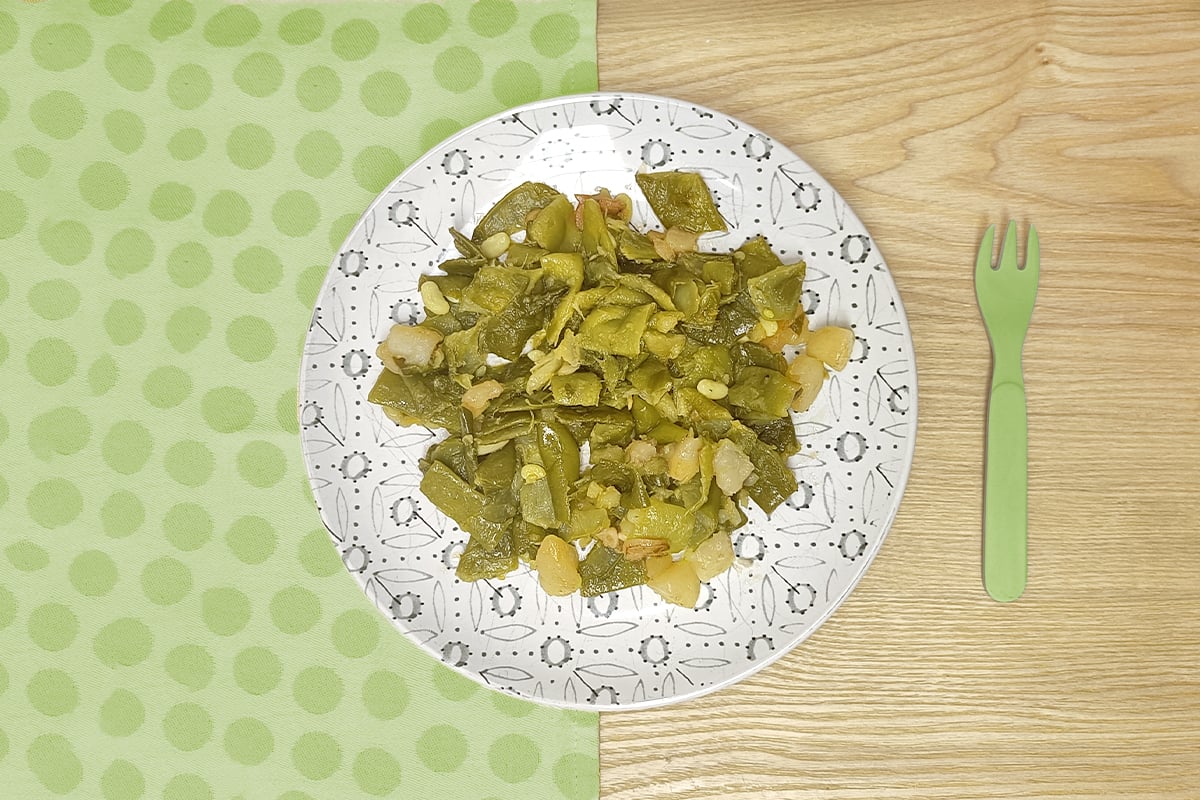 Receta de judías verdes rehogadas para niños y bebés