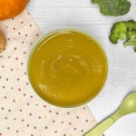 Receta de puré de brócoli con calabaza para niños y bebés