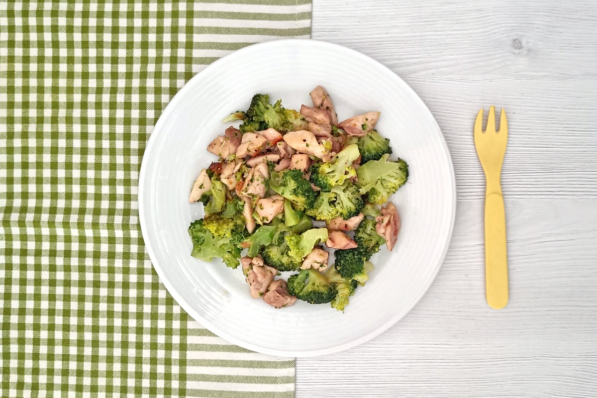 Receta de pollo con brócoli para niños y bebés