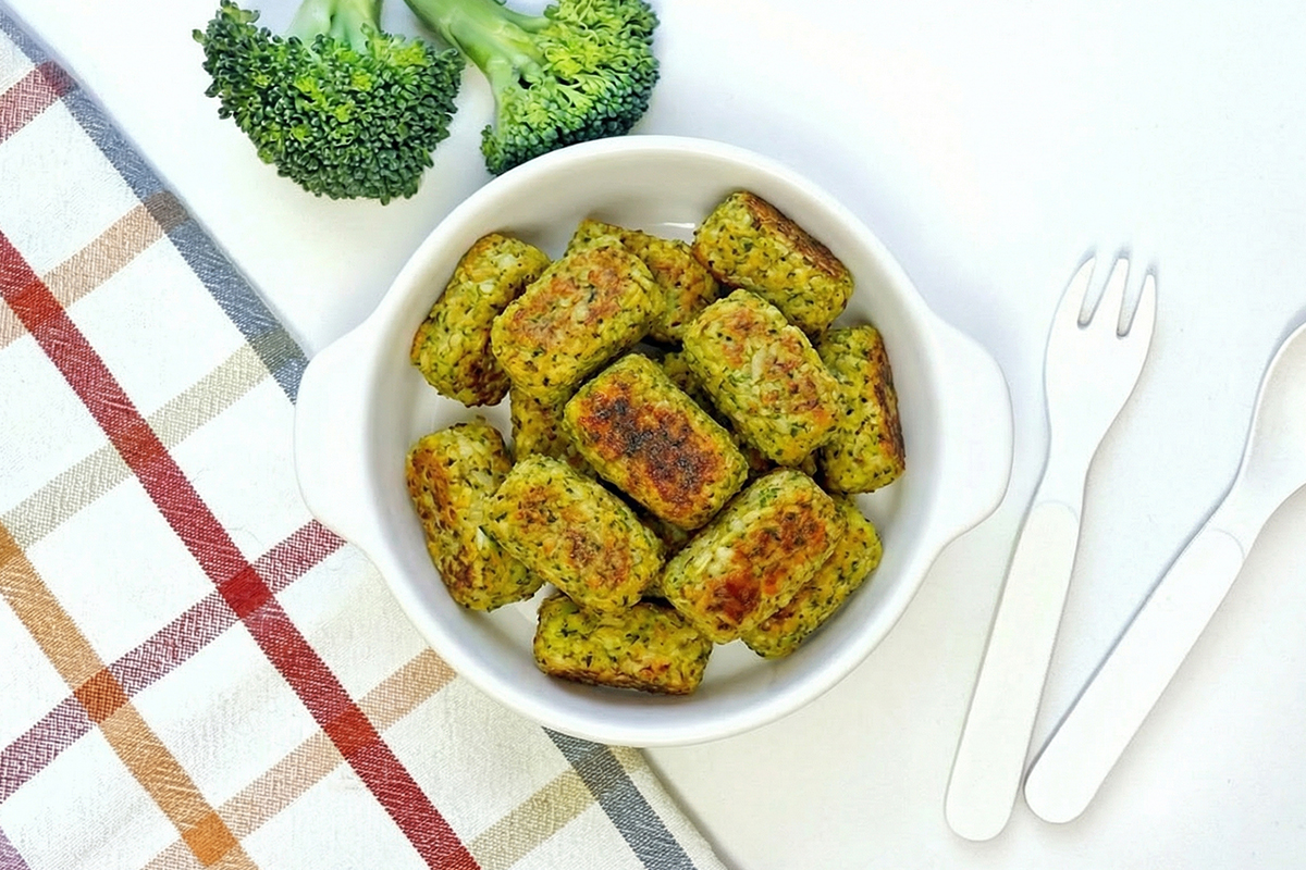 Receta de bocaditos de brócoli para niños y bebés