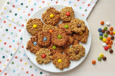 Galletas de avena con Lacasitos