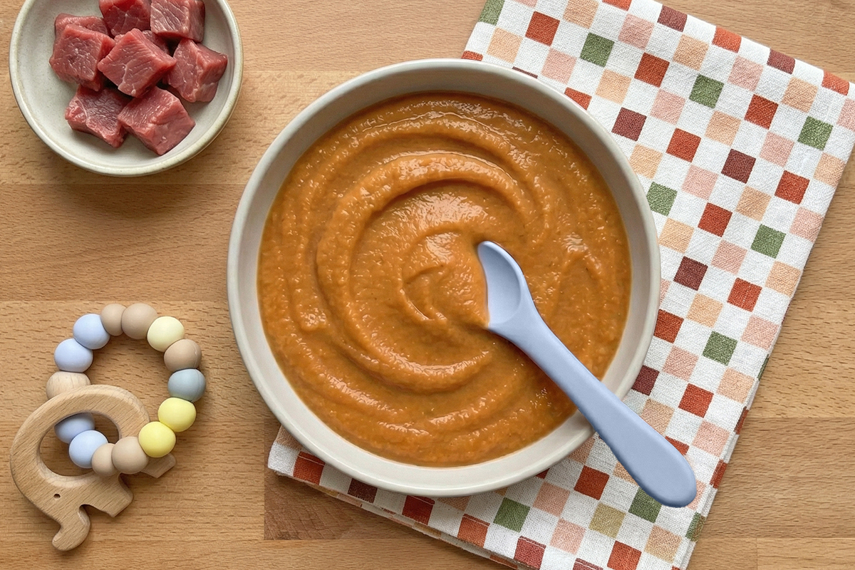 Receta de papilla de res para bebés