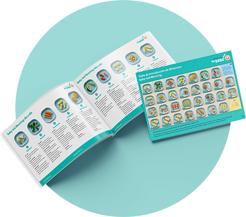 Tabla de introducción de alimentos BLW en PDF